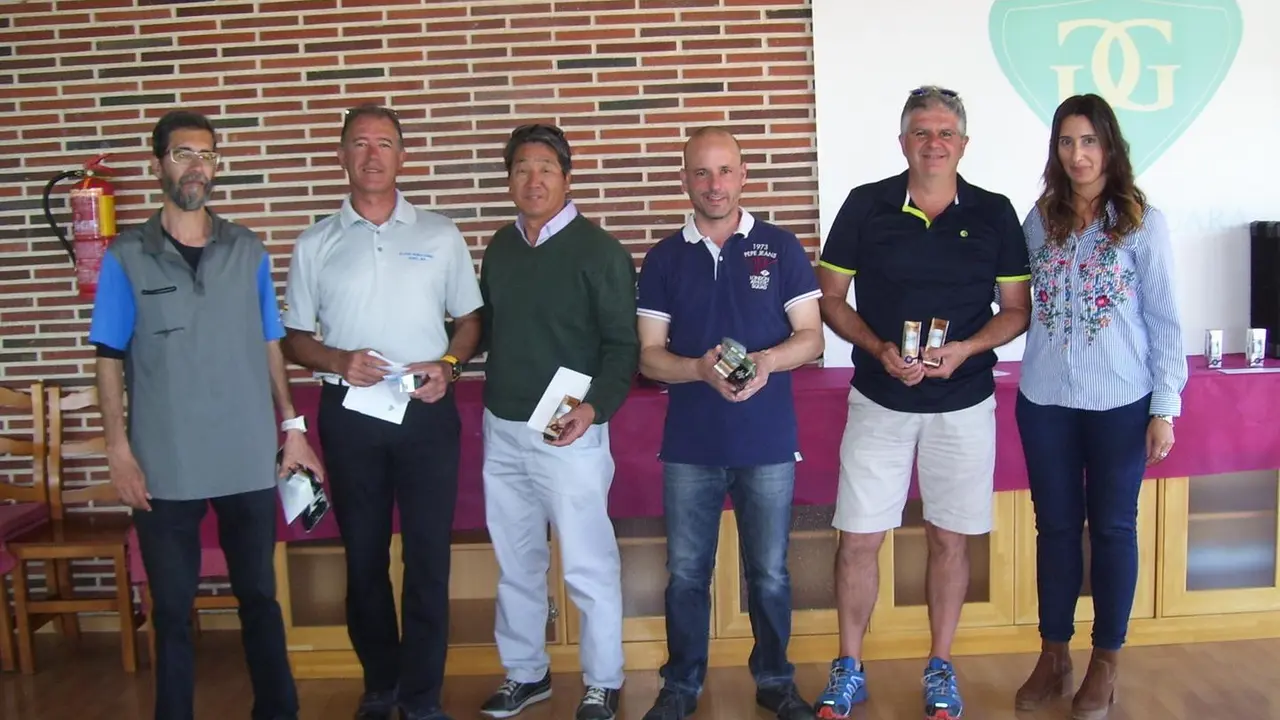 Ganadores del torneo Sercotel Hotels celebrado esta ma&ntilde;ana en el Golf Guara.