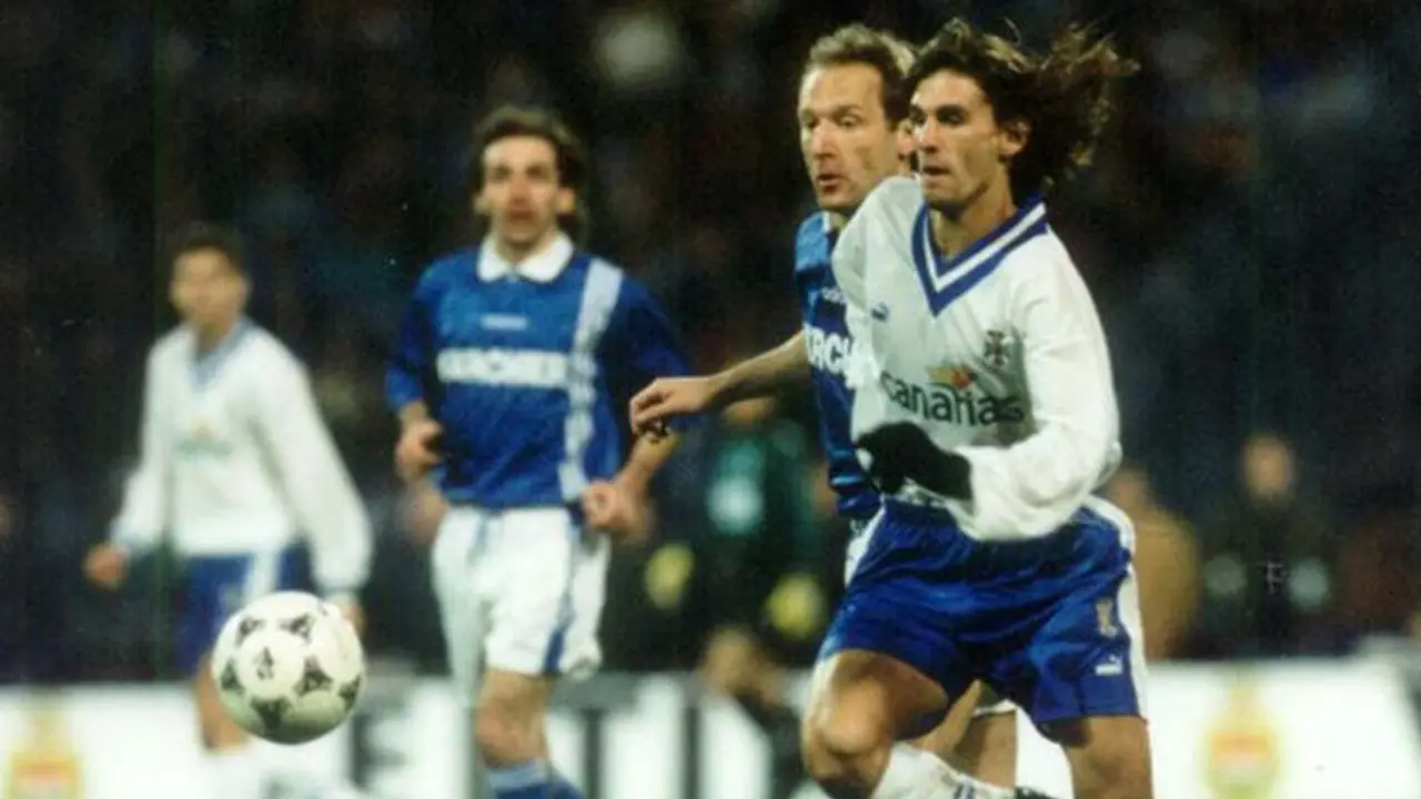 El Tenerife se qued&oacute; a escasos minutos de disputar la final de la UEFA de 1997 | Foto: El Dorsal