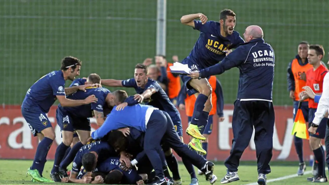 El UCAM consigui&oacute; el a&ntilde;o pasado la mayor haza&ntilde;a de su historia | Foto: Marca