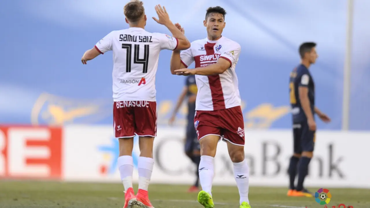 Vin&iacute;cius y Samu son dos de los jugadores que siguen compitiendo lejos de El Alcoraz | Foto: LaLiga