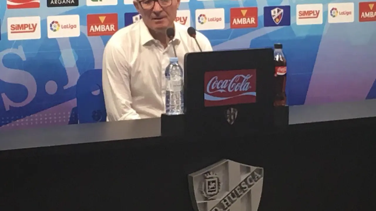 Anquela en sala de prensa tras el empate con el Getafe| Foto: Edgar Navarro