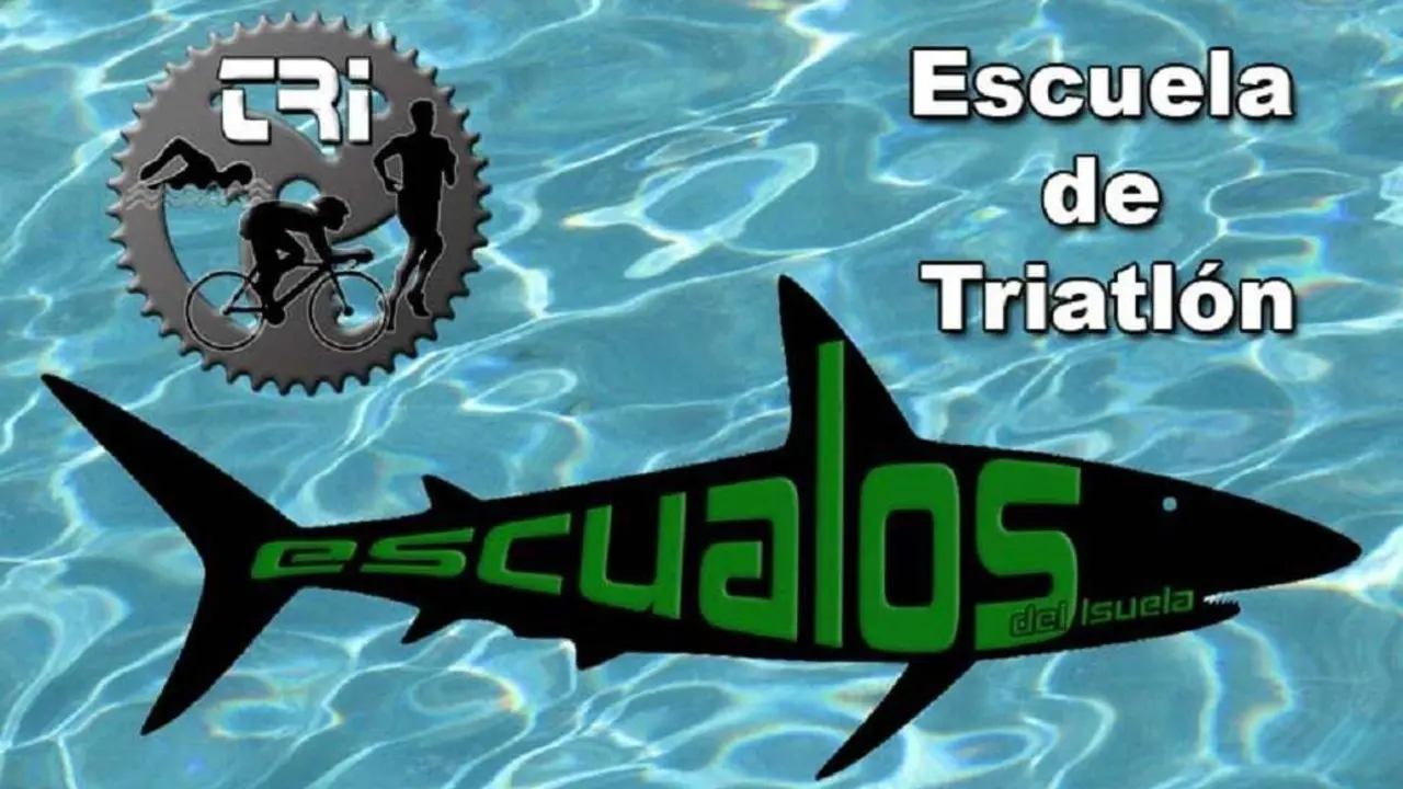 Cartel de la Escuela de Triatl&oacute;n. | Foto: Escualos del Isuela