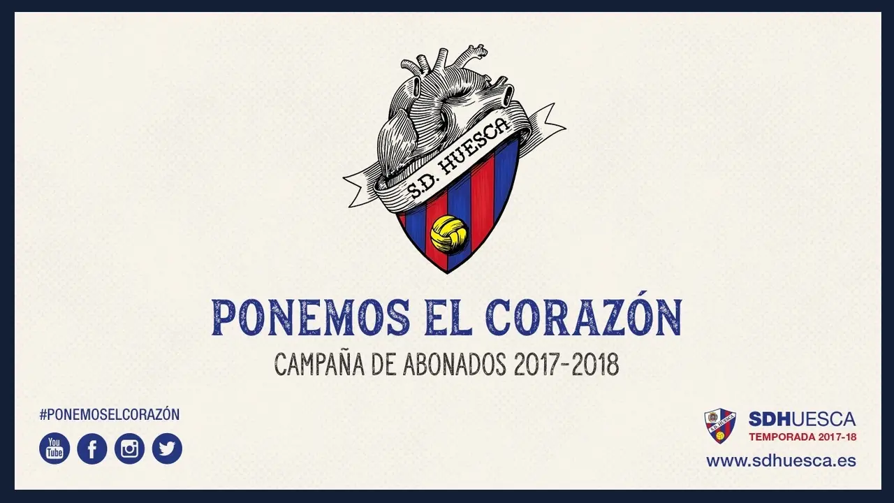 M&aacute;s de un millar y medio de azulgranas ya han 'puesto el coraz&oacute;n' | Foto: SD Huesca