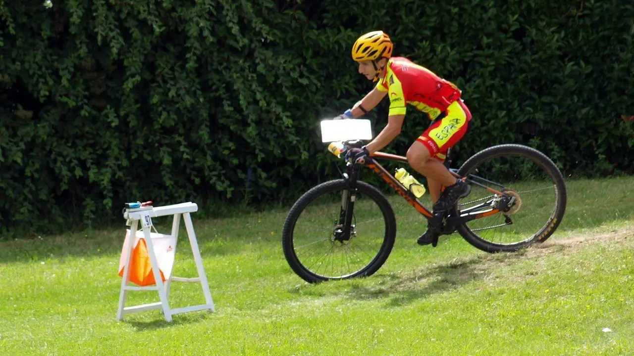 Jorge Garc&iacute;a, en un tramo de la modalidad sprint. Foto: Pe&ntilde;a Guara