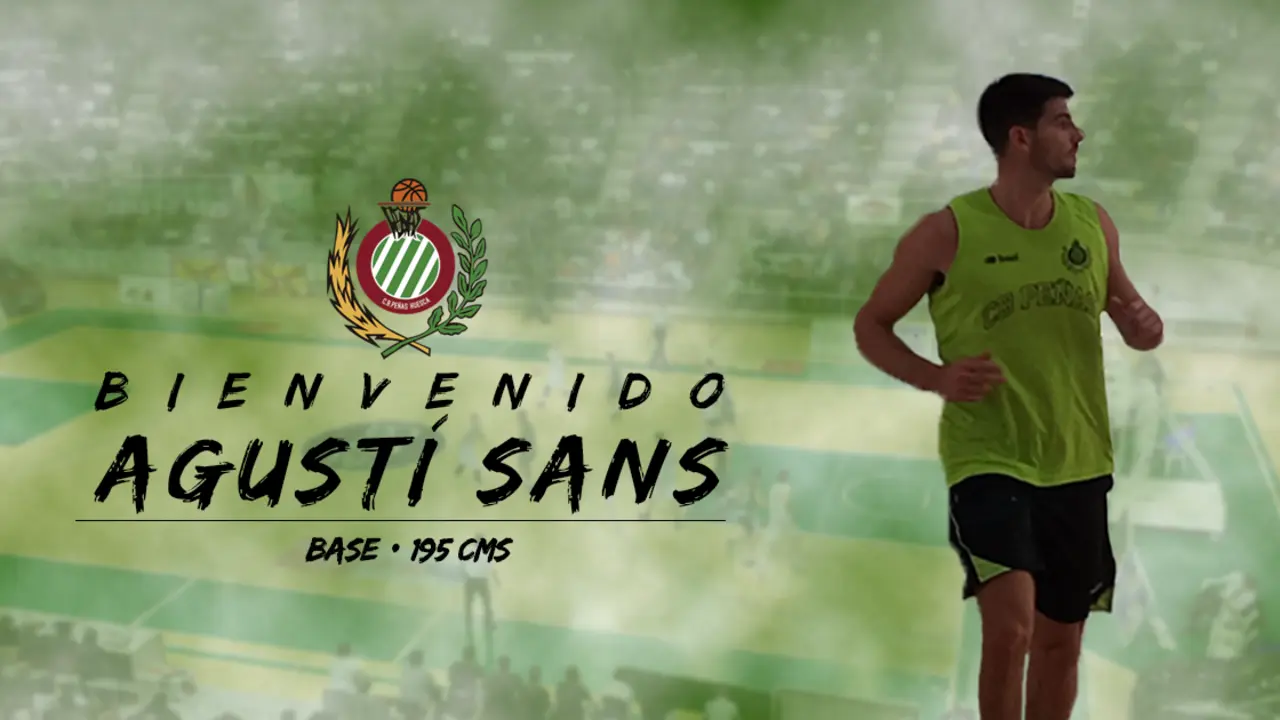 Agust&iacute; Sans con la bienvenida que le da el club al anunciar su fichaje. Foto: CB Pe&ntilde;as