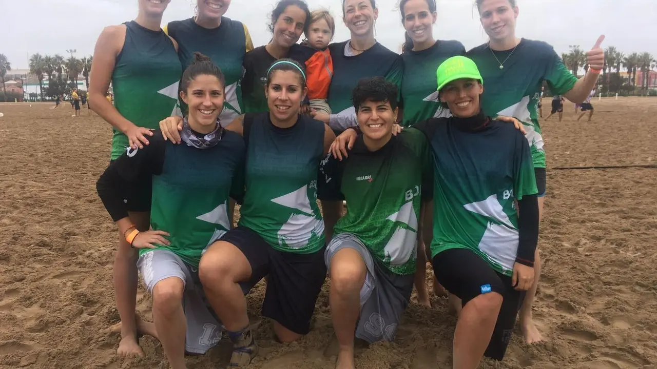 Equipo femenino de BolskanDisc LaManoDelDiez que se desplaz&oacute; al Xequeb&oacute; valenciano