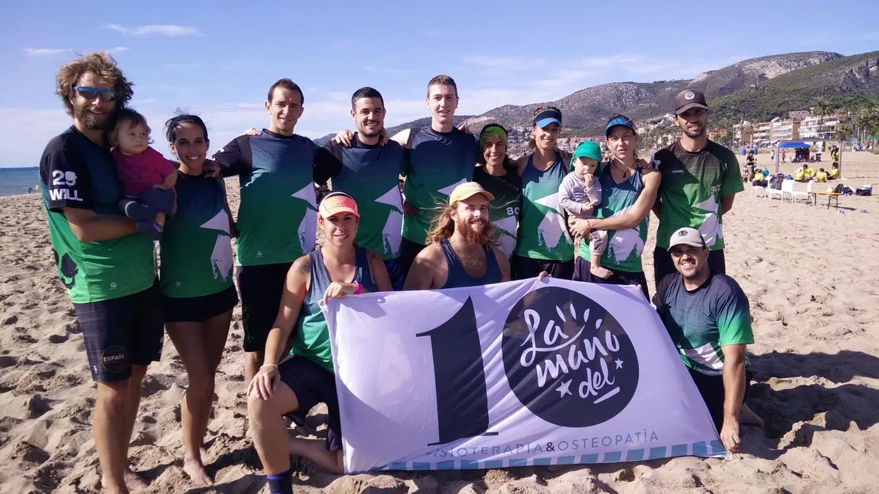 Equipo mixto de BolskanDisc LaManoDelDiez desplazado hasta Castelldefels