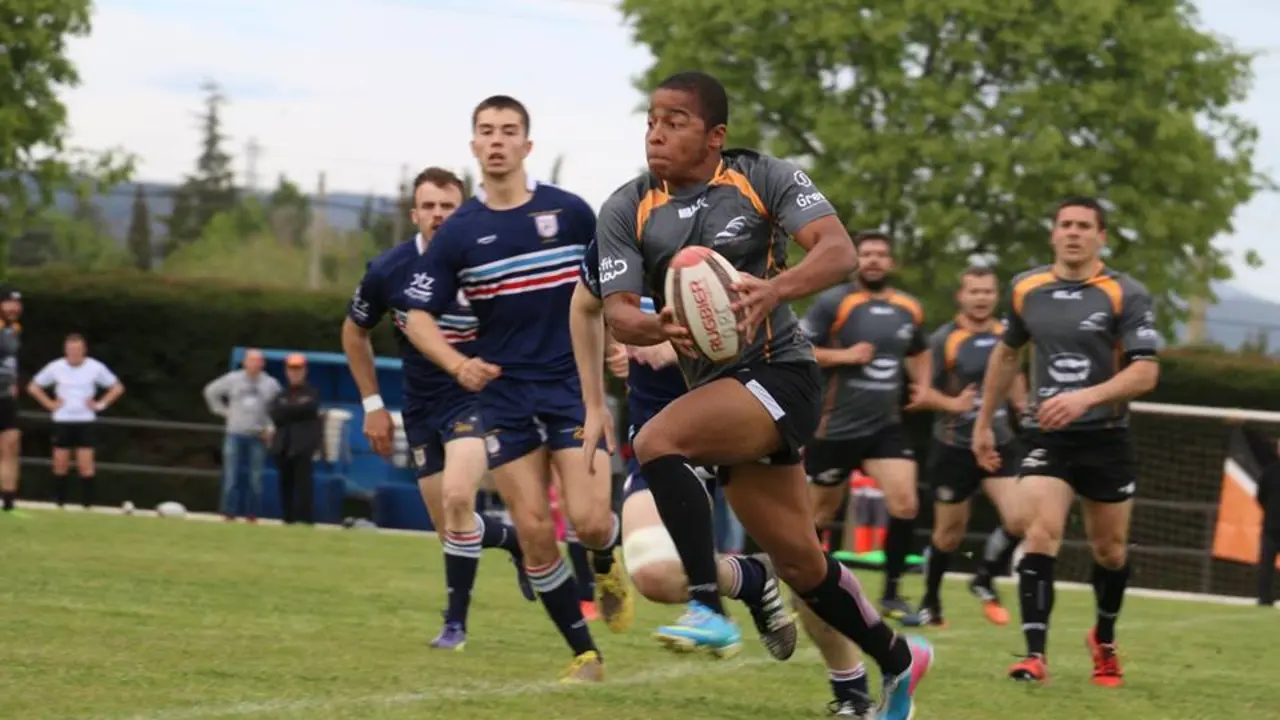Imagen durante un partido de esta campa&ntilde;a | Foto: Quebrantahuesos Rugby
