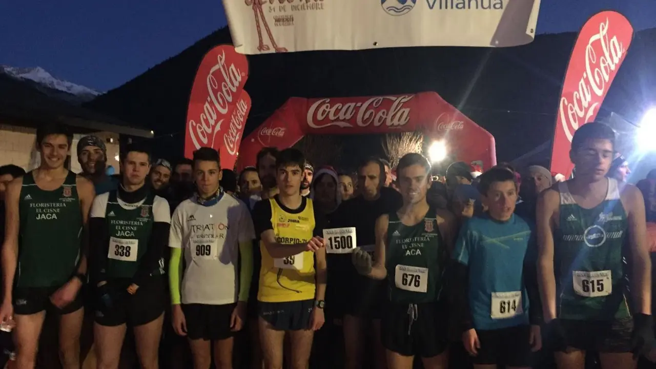 Imagen de participantes en la pasada edici&oacute;n de la San Silvestre de Villan&uacute;a. Foto: Turismo de Villan&uacute;a
