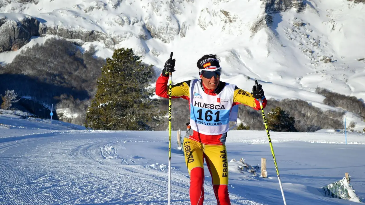 M&oacute;nica S&aacute;ez, en la imagen. gan&oacute; la prueba de 20 kil&oacute;metros. Foto: Pe&ntilde;a Guara