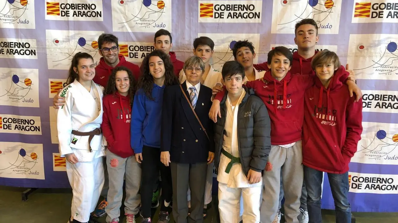 Participantes de la Escuela de Judo Samurai. | Foto: Escuela Judo Samurai