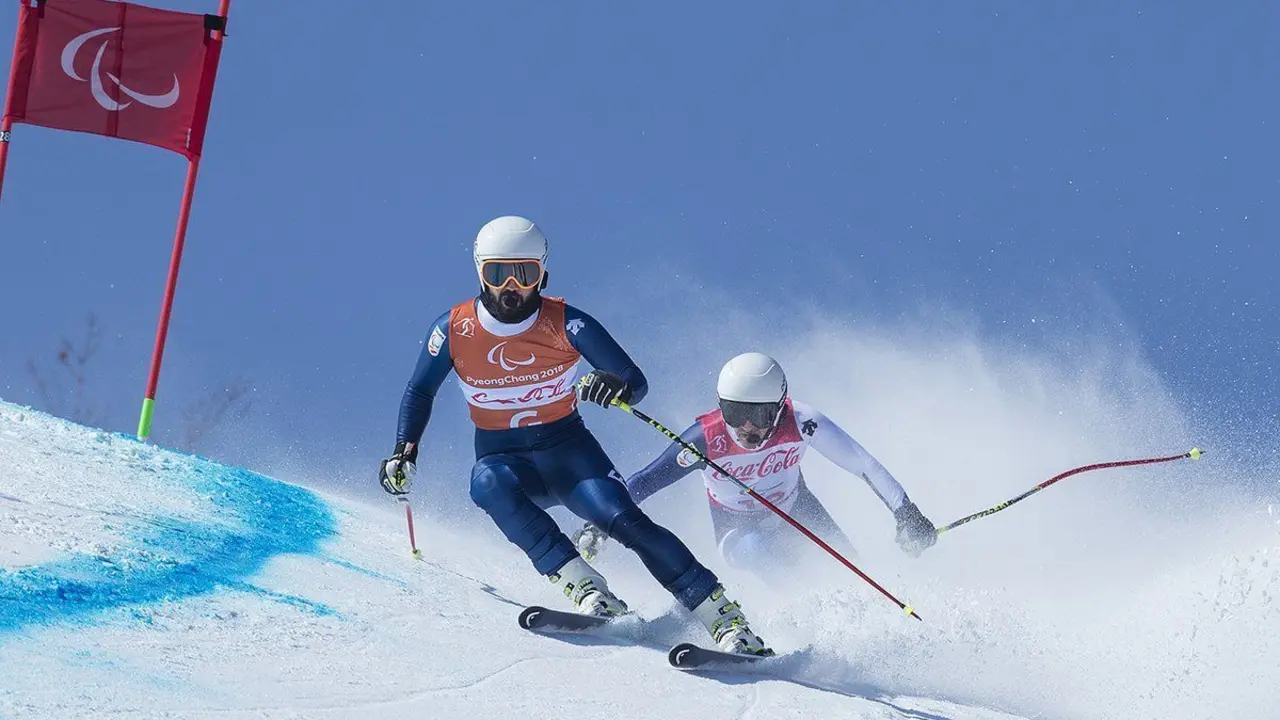 Miguel Galindo y Jon Santacana en Pyeongchang 2018 | Foto: Mikael Helsing