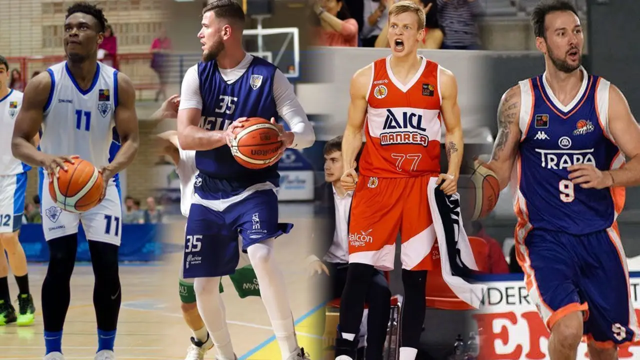 Agada (Prat), Guerra (Melilla), Gintvainis (Manresa) y Pino (Palencia) buscar&aacute;n un sitio en la final | Fotos: FEB
