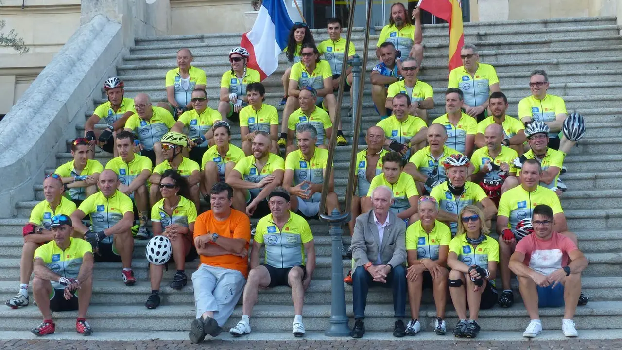 Marcha Cicloturista Tarbes Huesca. | Foto: Club Ciclista Oscense