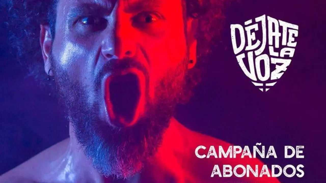 Imagen de la campa&ntilde;a de abonados 2018/19 con el lema #dejatelavoz. |Foto: SDHuesca