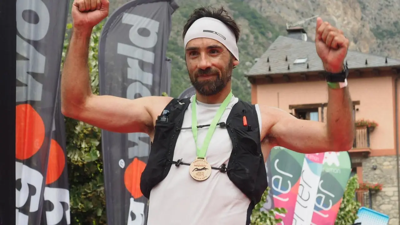 Luis Alberto Hernando no ha podido disfrutar en Chamonix como lo hizo en Benasque donde gan&oacute; la Vuelta al Aneto. Foto: C.Pascual