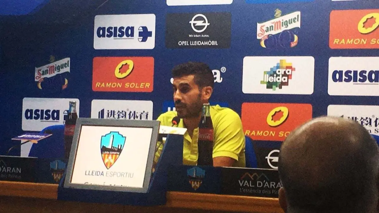 Llu&iacute;s Sastre tras el partido en Lleida | Foto: SPORTHUESCA