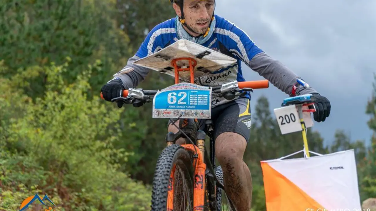 Jorge Garc&iacute;a, en la imagen, durante el pasado Campeonato de Espa&ntilde;a de MTBO. 