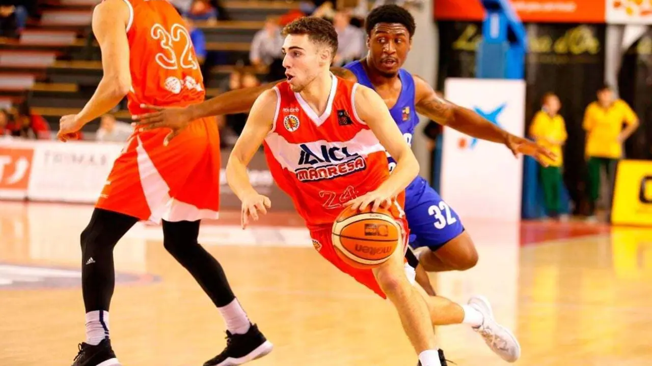 Dani Garc&iacute;a el pasado curso con Manresa en un partido contra Ourense | Foto: FEB
