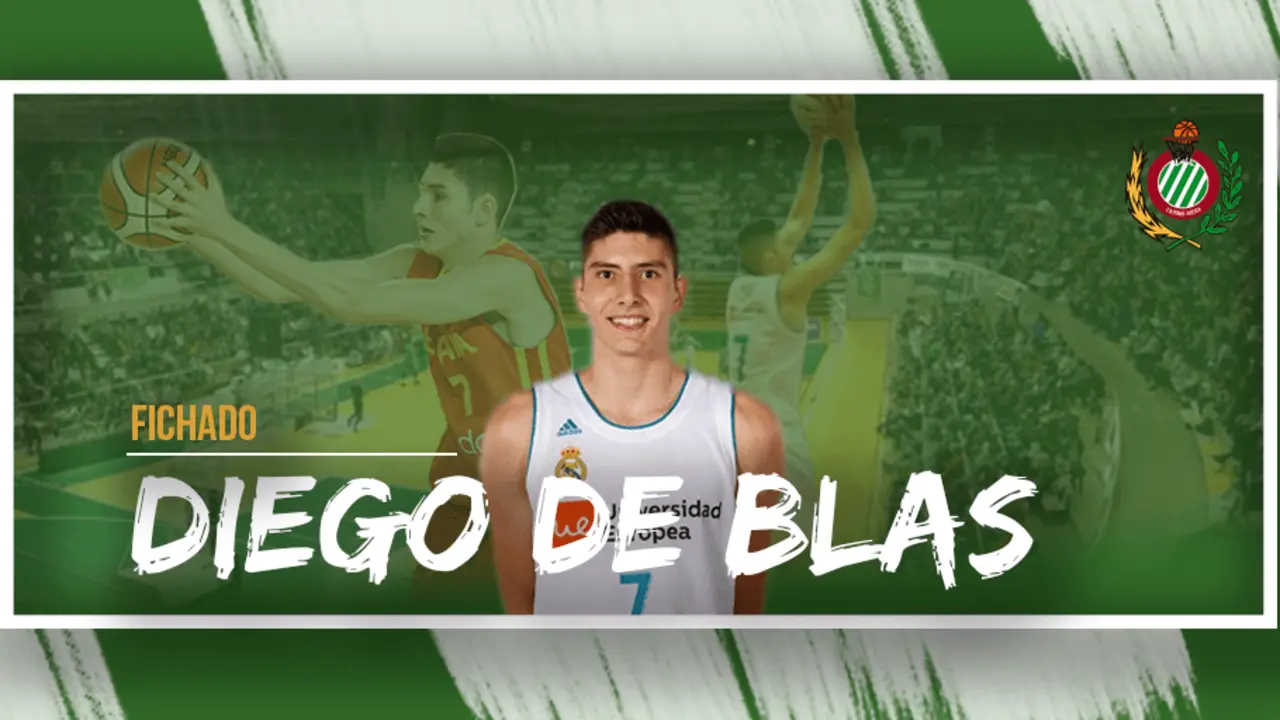 El canterano del real Madrid Diego de Blas, fichado por el Levitec Huesca. Foto: CB Pe&ntilde;as