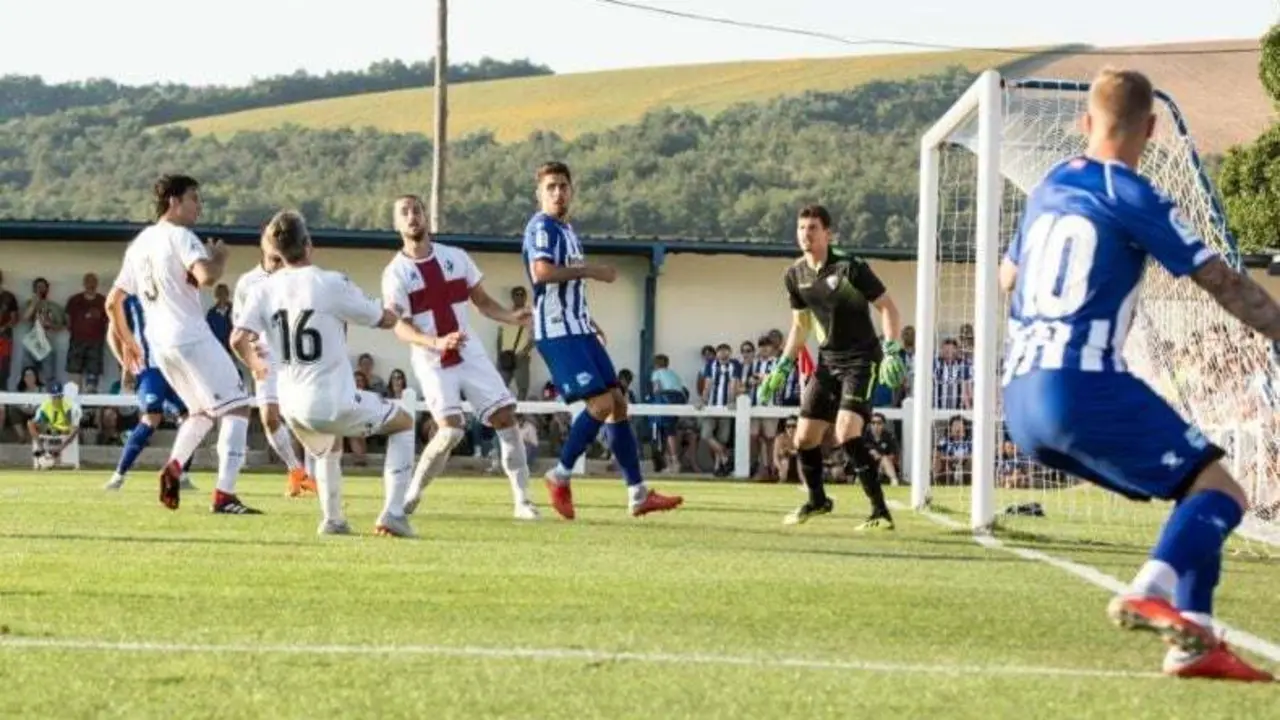 Imagen durante el partido | Foto: Deportivo Alav&eacute;s