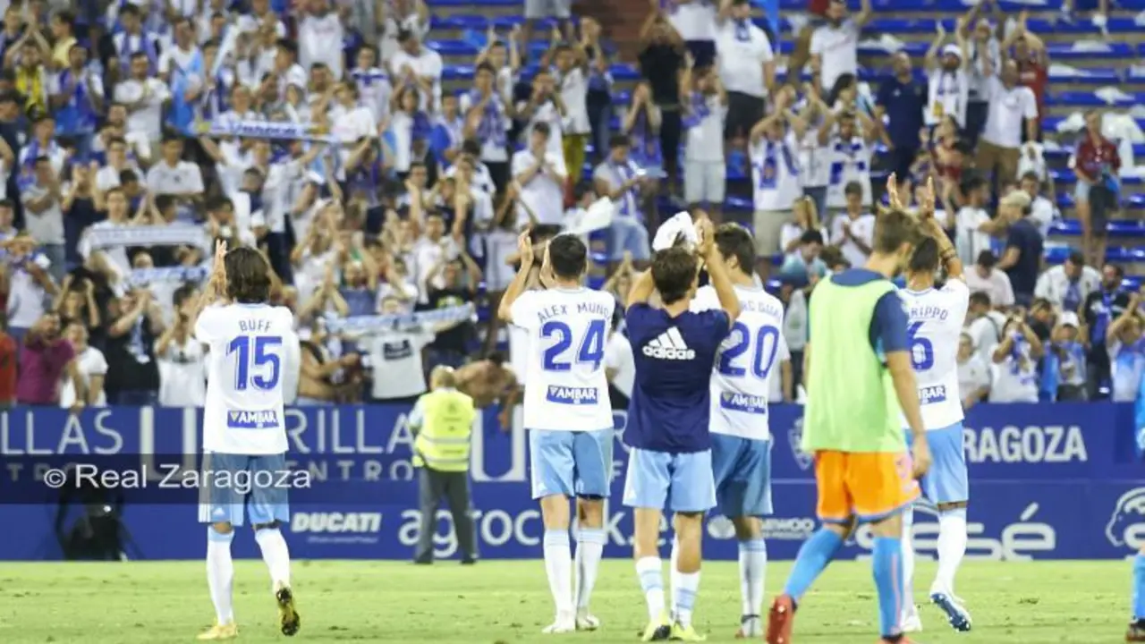 El Real Zaragoza venci&oacute; al Rayo Majadahonda en la primera jornada de Liga. | Foto: Tino Gil, Real Zaragoza