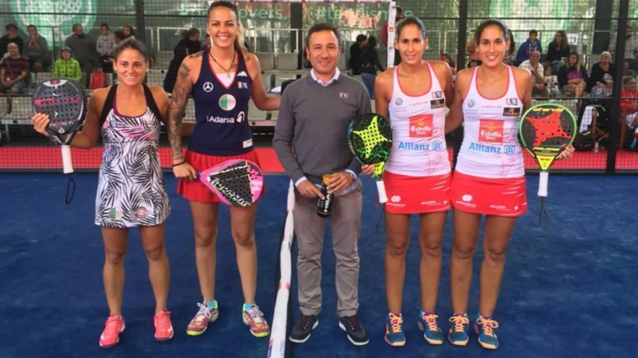 Las zaragozanas se impusieron por un doble 6-2 a Fern&aacute;ndez y Riera. Foto: World P&aacute;del Tour