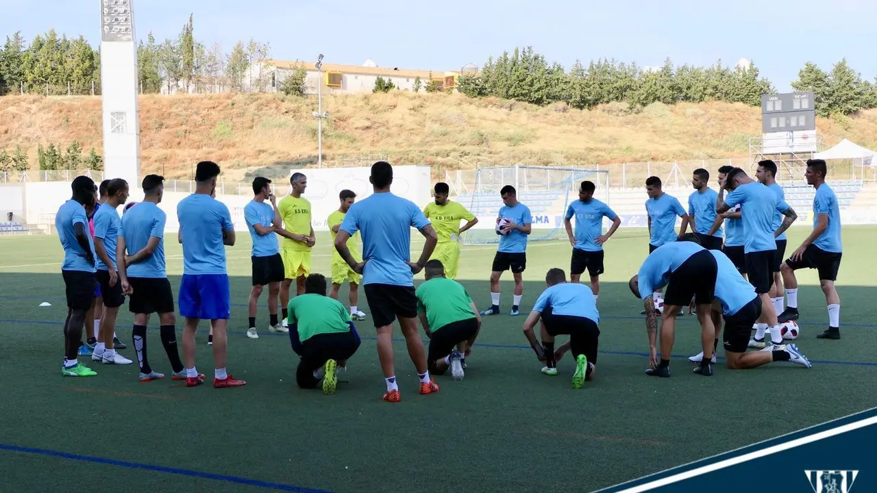Entrenamiento de la SD Ejea. | Foto: SD Ejea