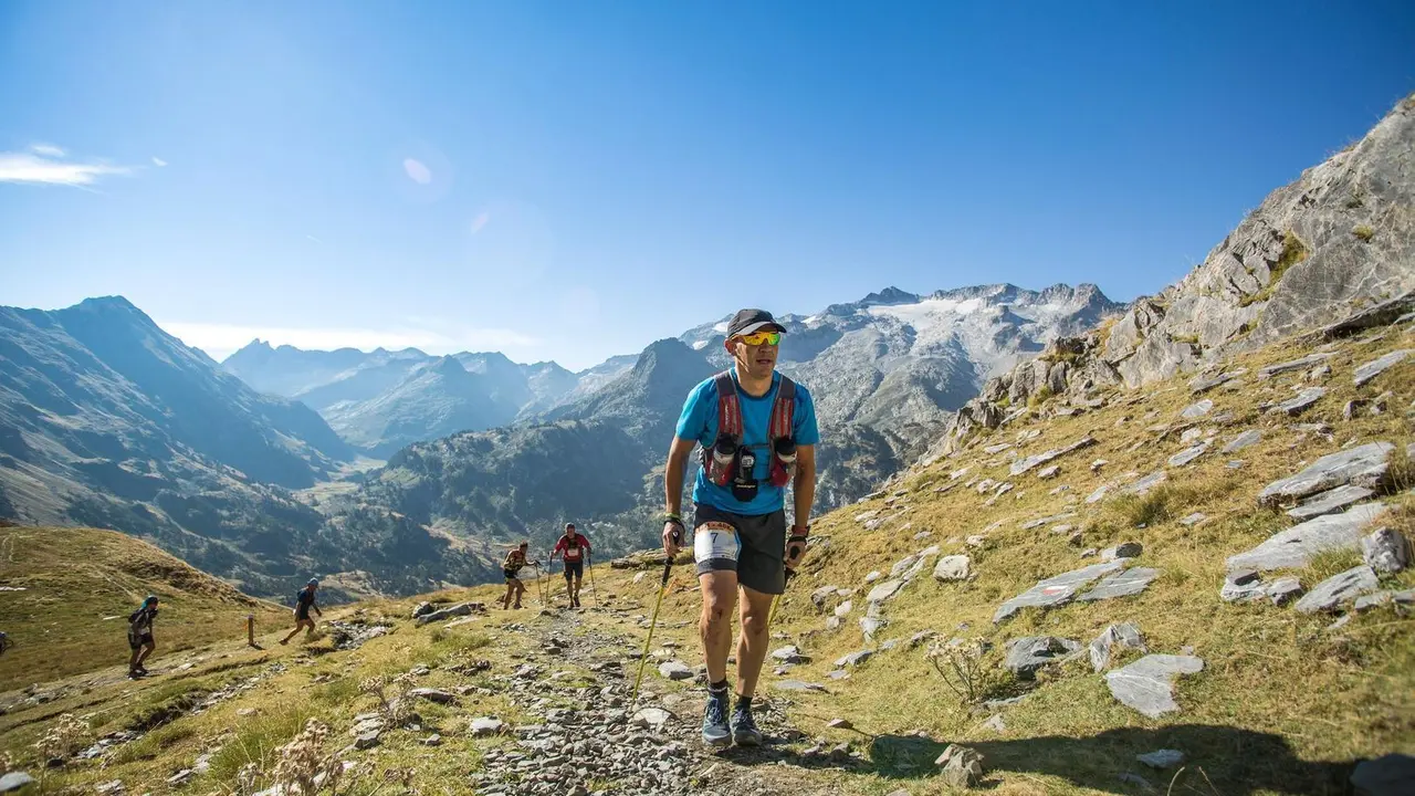 Primer plano de uno de los participantes en la carrera del a&ntilde;o pasado. Foto: Trail2Heaven