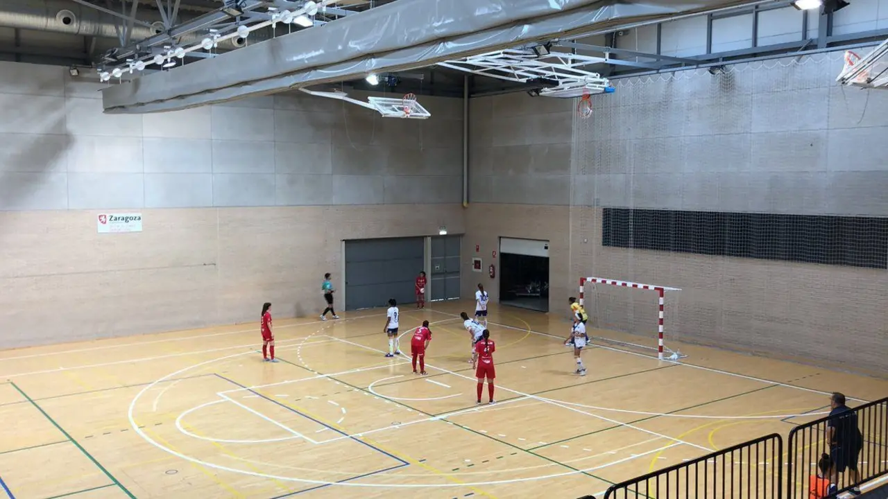 El Sala Zaragoza defiende en un saque de esquina. Foto: Sala Zaragoza
