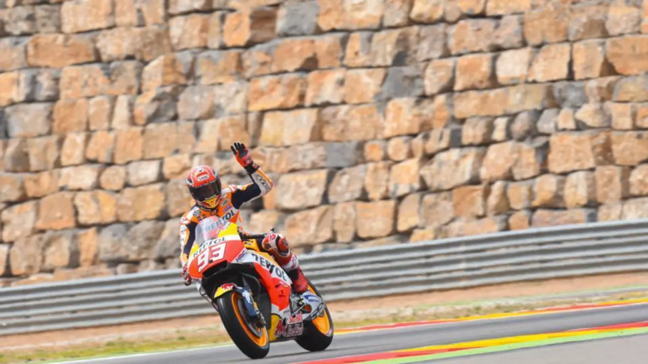 El piloto Marc M&aacute;rquez, el a&ntilde;o pasado en Motorland Arag&oacute;n | Foto: ASMedia
