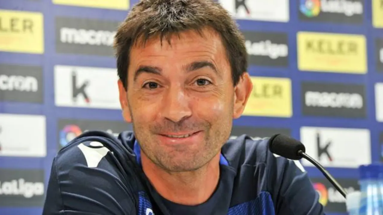 Asier Garitano durante la rueda de prensa | Foto: DiarioVasco