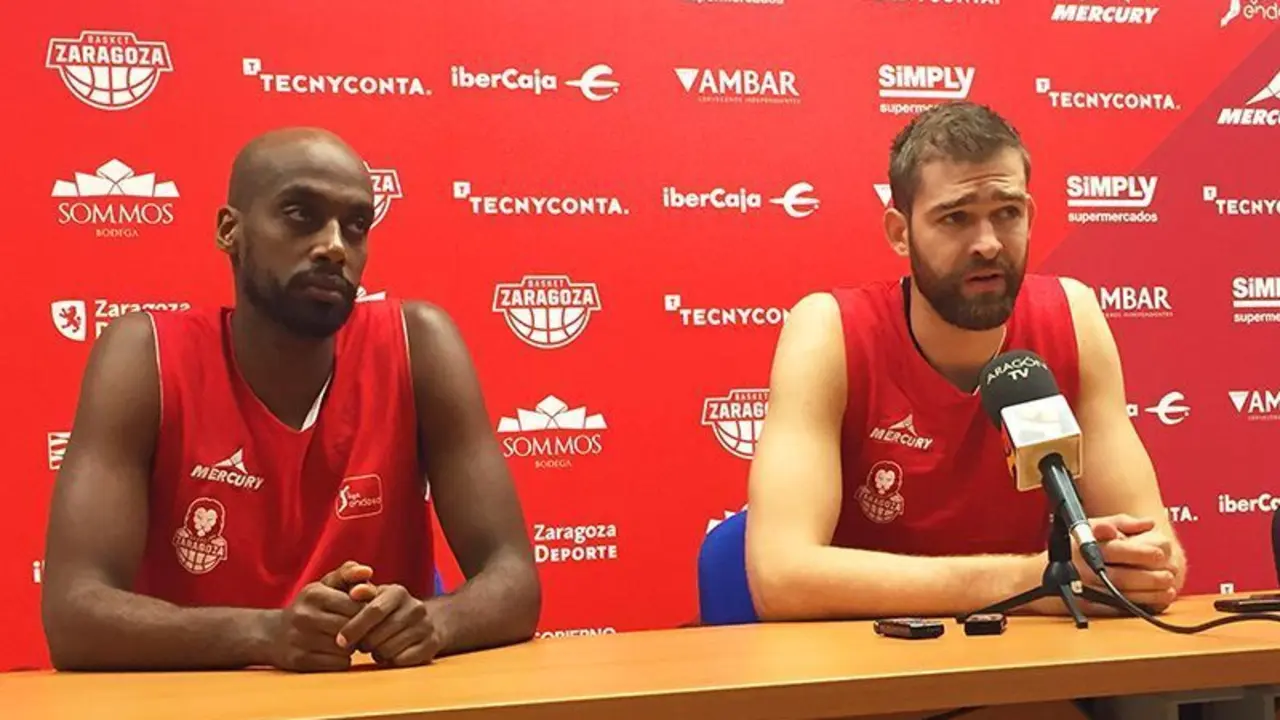 Radovic y Berhanemeskel afrontan ilusionados el "Memorial Jos&eacute; Luis Ab&oacute;s". Foto: Basket Zaragoza