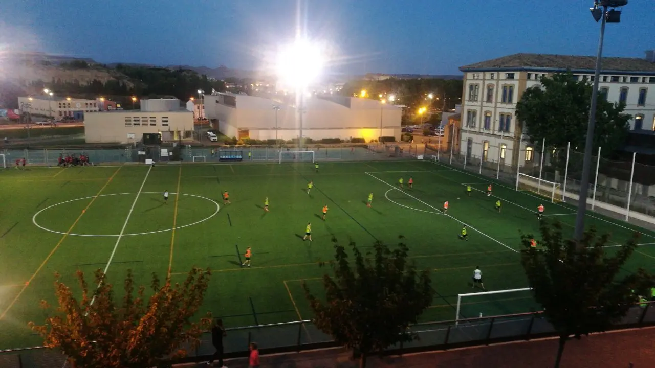 Instalaciones deportivas del campus en Huesca de la Universidad de Zaragoza.