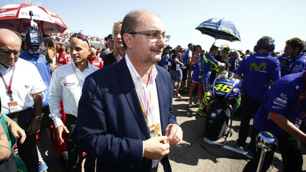 Lamb&aacute;n en la pista del Motorland de Alca&ntilde;iz. | Foto: Twitter Javier Lamb&aacute;n