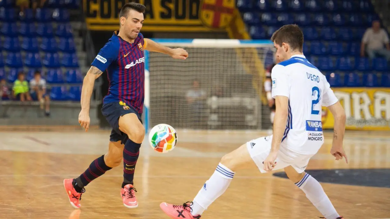 Diego Sancho, en el partido contra el Barcelona. Foto: V&iacute;ctor Salgado