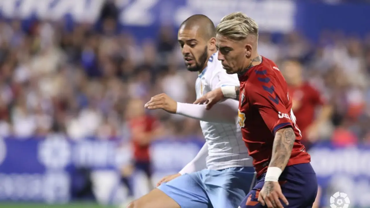 Verdasca en el partido de la pasada temporada ante Osasuna. | Foto: LFP