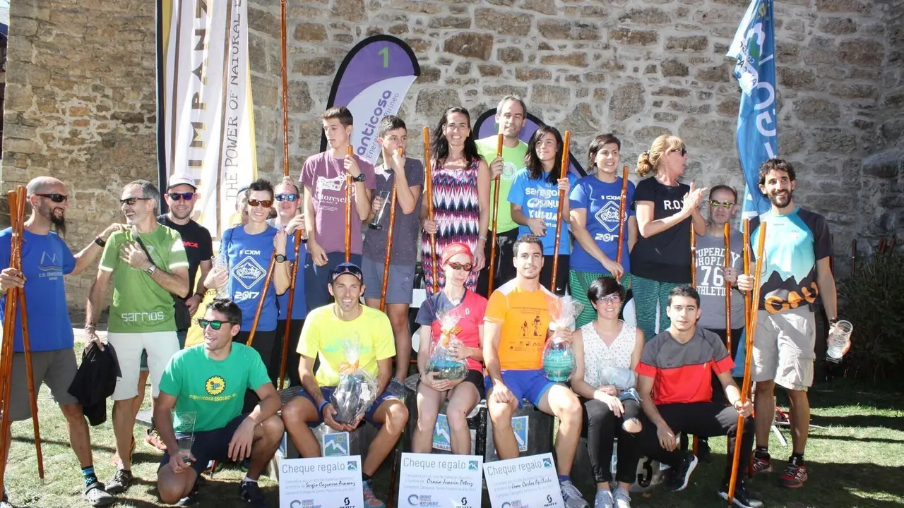 P&oacute;dium de los ganadores en diferentes categor&iacute;as en la edici&oacute;n de 2017. Foto: CXM Panticosa