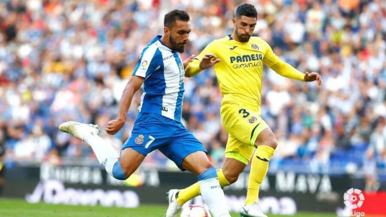 Borja Iglesias en el &uacute;ltimo partido disputado con su equipo ante el Villarreal | Foto: LFP