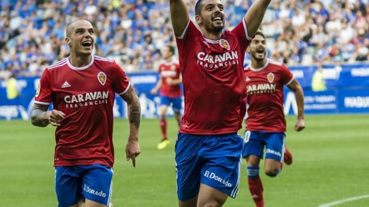 Verdasca y Pombo, dos de los jugadores que el Zaragoza quiere traspasar. Foto: La Liga 123
