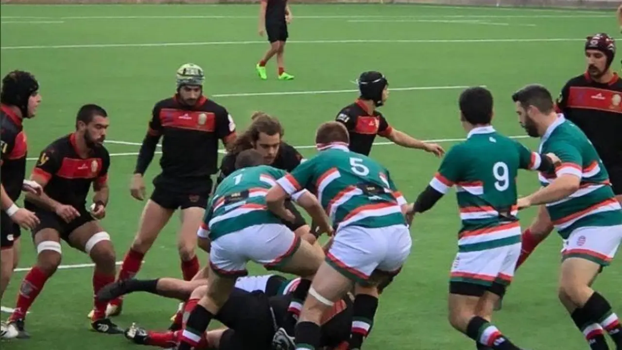 Imagen entre el Tarazona e &Iacute;bero. Foto: &Iacute;bero Rugby Club