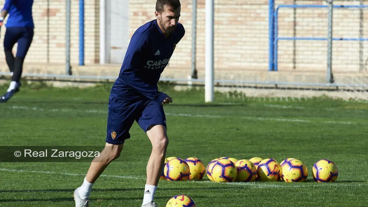 Benito en la Ciudad Deportiva. | Foto: Real Zaragoza