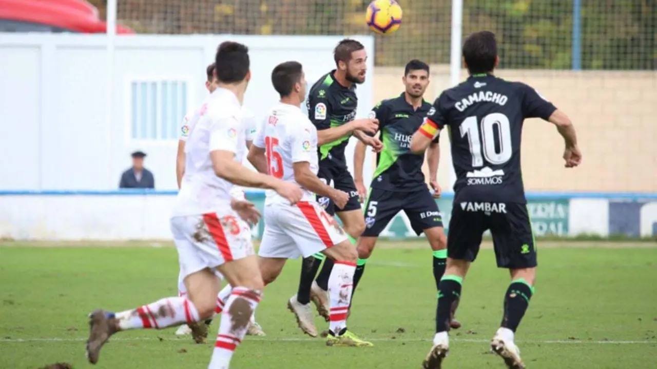 Imagen durante el partido amistoso | Foto: Twitter SD Huesca