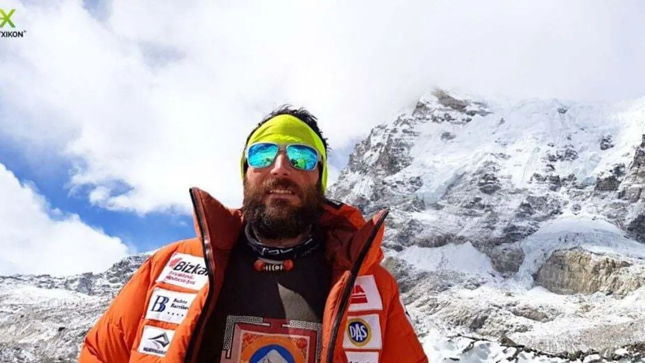 &Aacute;lex Txik&oacute;n, en su &uacute;ltima expedici&oacute;n para intentar la cima en el Everest y en invierno. Foto: &Aacute;lex Txikon