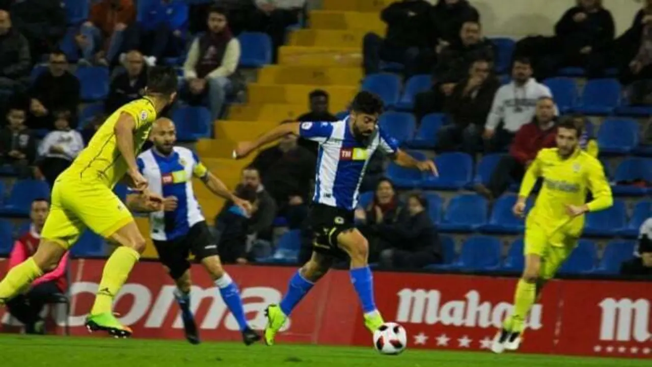 El Ejea en su partido ante el H&eacute;rcules en el Rico P&eacute;rez. | Foto: Hercules CF