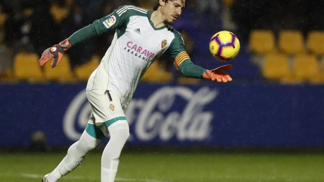 Cristian no pudo mantener su porter&iacute;a a cero ante el Rayo Majadahonda. | Foto: Real Zaragoza