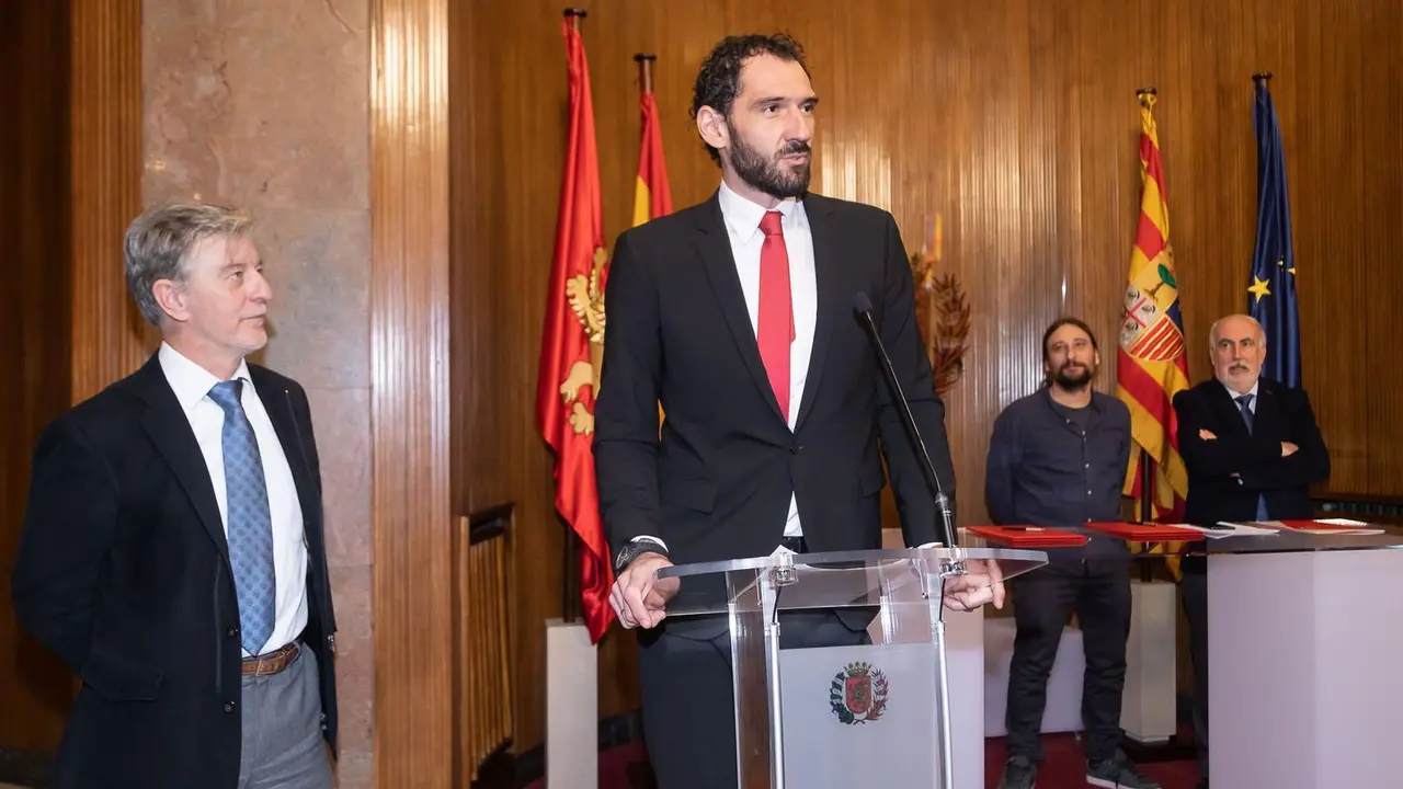 Jorge Garbajosa es el presidente de la FEB | Foto: Daniel Marcos, Ayuntamiento de Zaragoza