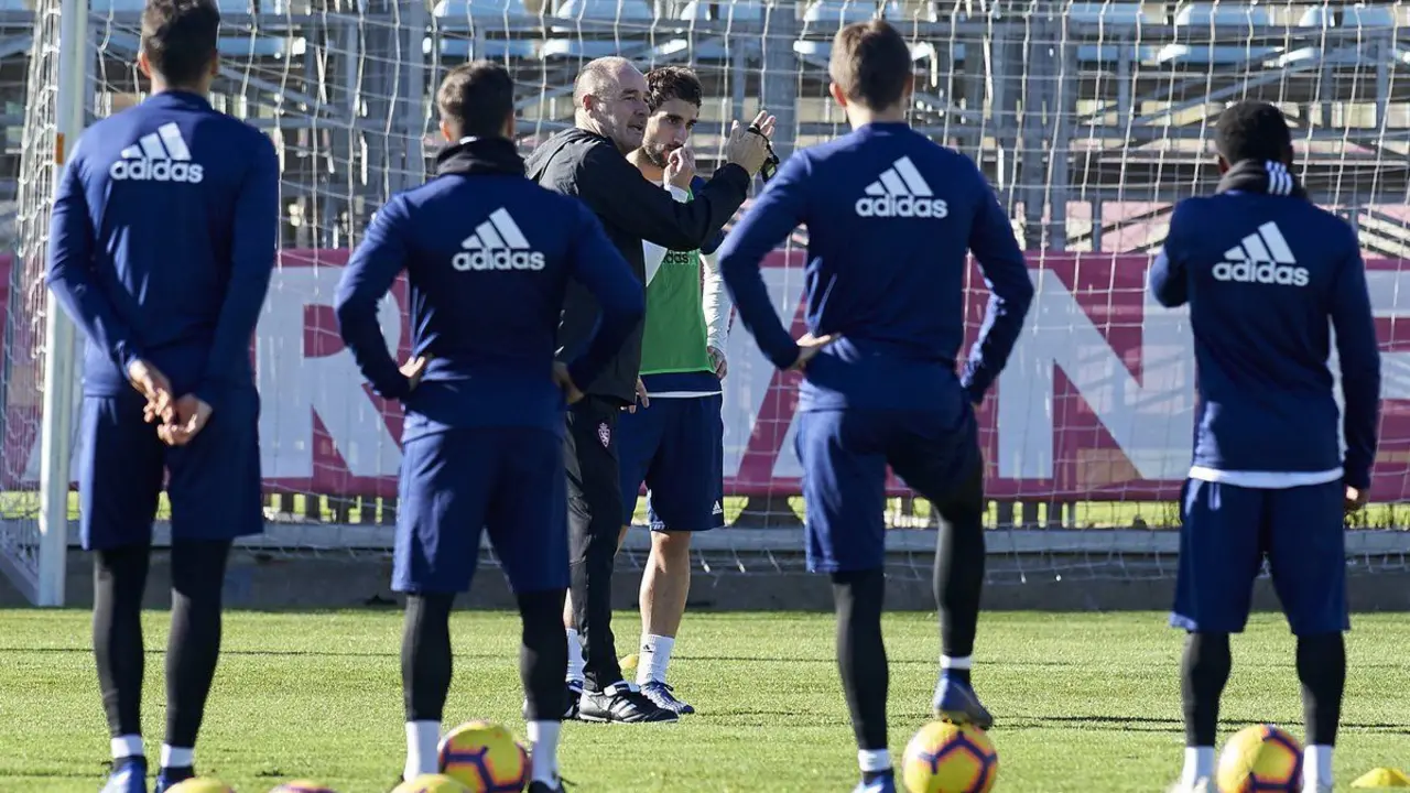 El equipo durante un entrenamiento. | Foto: Tino Gil, Real Zaragoza