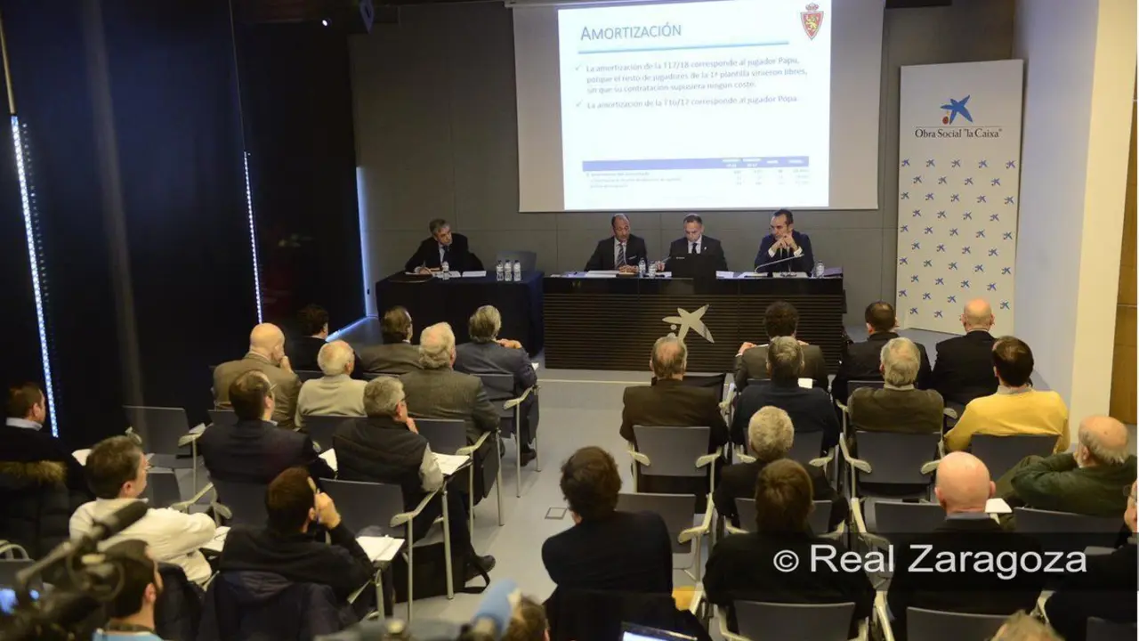 Imagen de la &uacute;ltima Junta General de Accionistas | Foto: Real Zaragoza