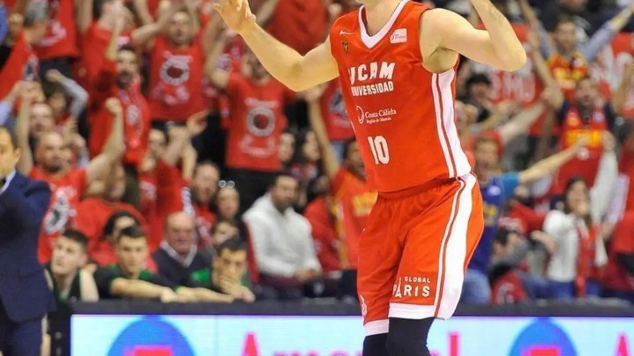 El alero croata Damjan Rudez, leyenda del Basket Zaragoza. Foto: UCAM Murcia